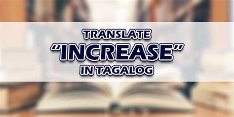 increment in tagalog
